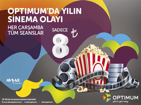 adana optimum sinema bilet fiyatları çarşamba günü